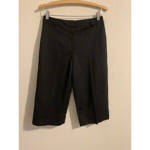 Talbots Black Stretch Capri Pants Size 4 NWT